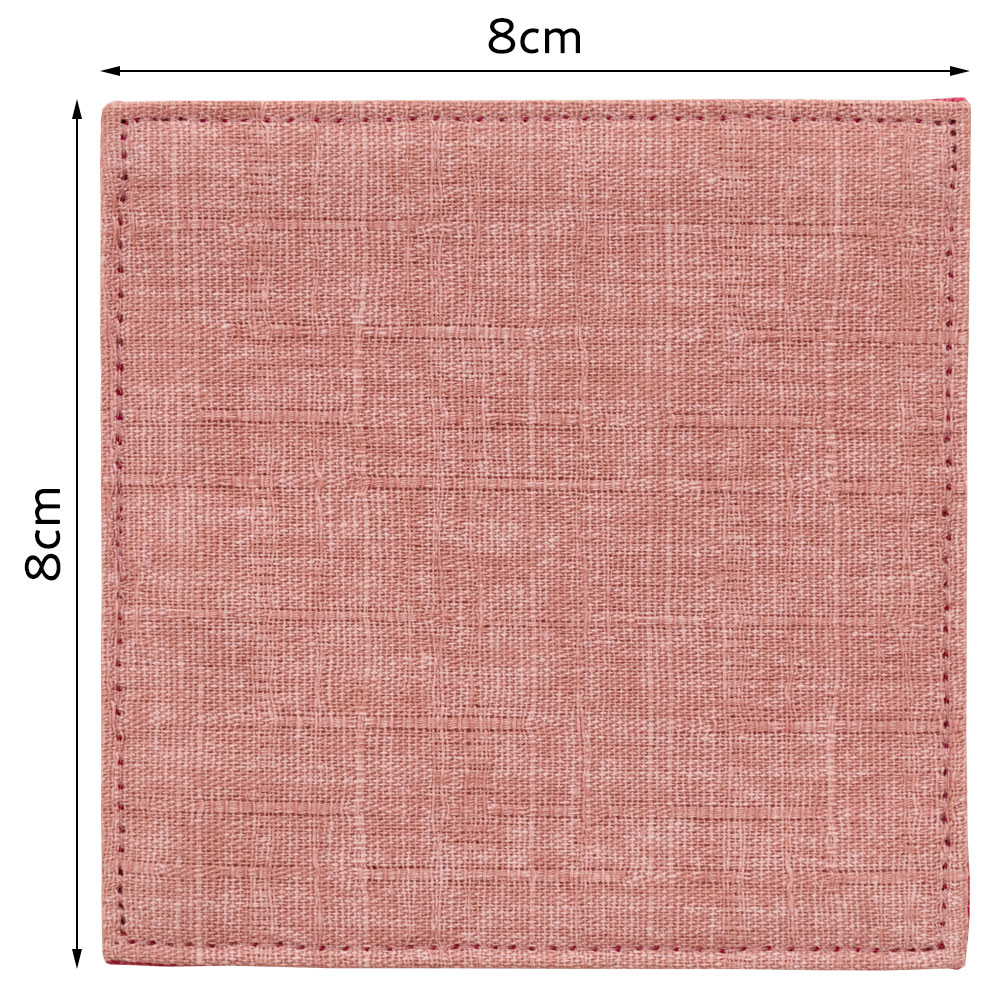 津軽びいどろ盃セット 春花と新芽 布製ミニコースター付きペアセット 百道発信 四季彩 Sake cup and cloth coaster set