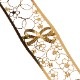 和柄ブックマーカー　水引りぼん (WAG025)　金の栞シリーズ　24K表面加工　金属製ブックマーカー　Metal bookmark, Japanese pattern