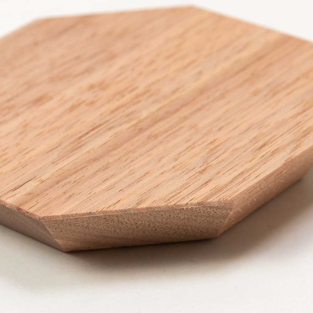 工作素材 豆皿・八角形 くるみ材 削って磨いて自分で作るオリジナル