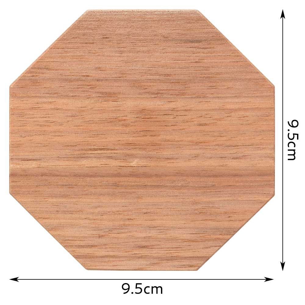 工作素材 豆皿・八角形 くるみ材 削って磨いて自分で作るオリジナル