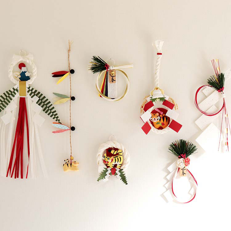 正月飾りめでたや和紙水引オーナメント小赤New Year decoration, Japanese paper Mizuhiki ornam