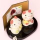 瀬戸焼ひろ陶房　招き猫　招福組猫 (K5242)　愛知県の工芸品　Seto-yaki Lucky cat　※在庫限り