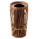 駿河竹千筋細工　花器　水玉　静岡県伝統工芸品　Suruga-takesensuji-zaiku  Vase made of bamboo sticks　職人が竹ひごを組んで千筋にして作り上げられた花瓶　繊細で滑らかな曲線美
