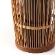駿河竹千筋細工　花器　水玉　静岡県伝統工芸品　Suruga-takesensuji-zaiku  Vase made of bamboo sticks　職人が竹ひごを組んで千筋にして作り上げられた花瓶　繊細で滑らかな曲線美