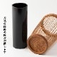 駿河竹千筋細工　花器　水玉　静岡県伝統工芸品　Suruga-takesensuji-zaiku  Vase made of bamboo sticks　職人が竹ひごを組んで千筋にして作り上げられた花瓶　繊細で滑らかな曲線美