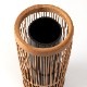 駿河竹千筋細工　花器　水玉　静岡県伝統工芸品　Suruga-takesensuji-zaiku  Vase made of bamboo sticks　職人が竹ひごを組んで千筋にして作り上げられた花瓶　繊細で滑らかな曲線美