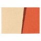 百道発信　いろ葉　ランチョンマット　あんず (IKI-1486)　45×31cm　リバーシブル　福岡県の布製品　Fabric place mat  Fukuoka craft