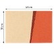 百道発信　いろ葉　ランチョンマット　あんず (IKI-1486)　45×31cm　リバーシブル　福岡県の布製品　Fabric place mat  Fukuoka craft