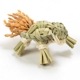 縁起飾り　わらむ　祝亀（いわいがめ）子　国産わらの縁起物　玄関飾り　神棚　リビング　置き型　9×6cm　日本製　国産　不老長寿　延年益寿　福寿円満　亀齢万年