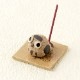 瀬戸焼　手作り香立て　梟 (K8024)　愛知県の工芸品　Seto-yaki Incense stand  Aichi craft