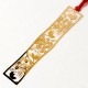 和柄ブックマーカー　梅小鳥 (WAG007)　金の栞シリーズ　24K表面加工　金属製ブックマーカー　Metal bookmark  Japanese pattern