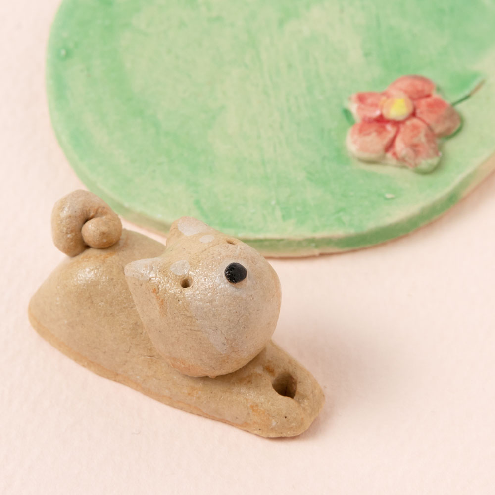 十二支 茶台 香挿  縁起物 工芸品  美術品  置物 十二支 茶台 香挿 縁起物 工芸品 美術品 置物