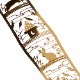 和柄ブックマーカー　十五夜兎 (WAG033)　金の栞シリーズ　24K表面加工　金属製ブックマーカー　Metal bookmark, Japanese pattern