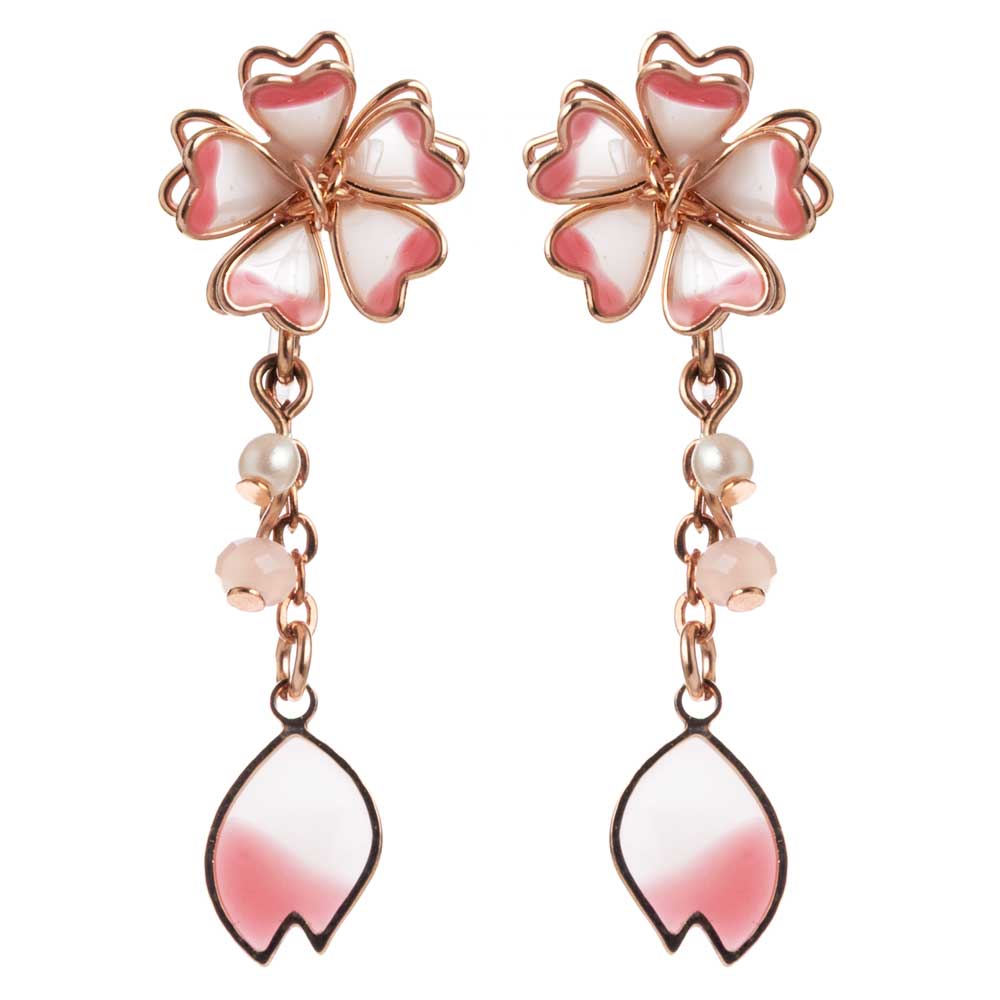 アクセソワール 桜のイヤリング ひとひら (E14) 桜ゆらり、耳元に春色