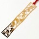 和柄ブックマーカー　咲き椿 (WAG010)　金の栞シリーズ　24K表面加工　金属製ブックマーカー　Metal bookmark  Japanese pattern