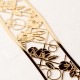 和柄ブックマーカー　咲き椿 (WAG010)　金の栞シリーズ　24K表面加工　金属製ブックマーカー　Metal bookmark  Japanese pattern