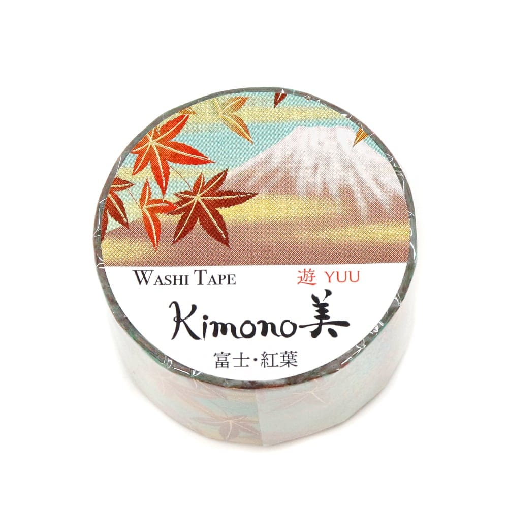SAIEN Kimono美 遊YUU〈マスキングテープ 富士・紅葉 25mm・5m巻