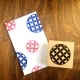 使いやすい丸型和柄はんこ　七宝　消しゴムはんこ　ただのやまもと　Japanese pattern hanko stamp