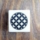 使いやすい丸型和柄はんこ　七宝　消しゴムはんこ　ただのやまもと　Japanese pattern hanko stamp