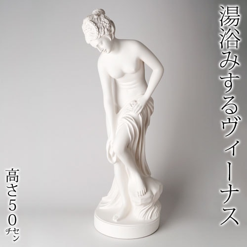 湯浴みするヴィーナス像 裸婦像 ヴィンテージ 石膏像? 湯浴みするヴィーナス像 石膏 像 置物 オブジェ 高さ約68cm