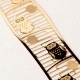 和柄ブックマーカー　福ふくろう (WAG012)　金の栞シリーズ　24K表面加工　金属製ブックマーカー　Metal bookmark  Japanese pattern