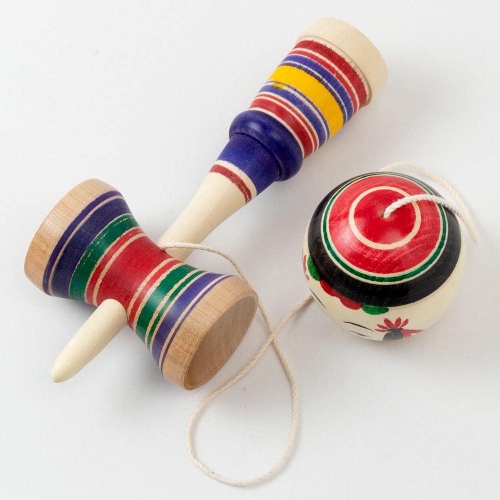 こけしけん玉 宮城県の木地玩具 Wooden toy Miyagi craft | こだわりの
