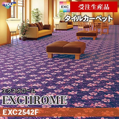 EXC2542F [受注生産品 30㎡～] 9mm厚 カットパイル 東リ タイル