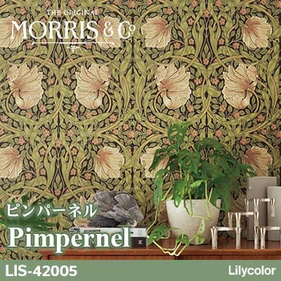 輸入壁紙 MORRIS＆Co. [Pimpernel ピンパーネル] LIS42005 ウィリアム
