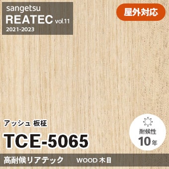 TCE5065 アッシュ 板柾 (高耐候リアテック) 屋外対応 サンゲツ リアテック vol.12 2024-26 m販売