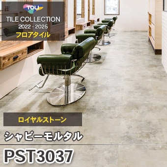 廃番 PST3037 シャビーモルタル 東リ フロアタイル 2022-25