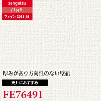 FE76495 [天井におすすめ] 通気性 サンゲツ 壁紙 FINE ファイン 2023