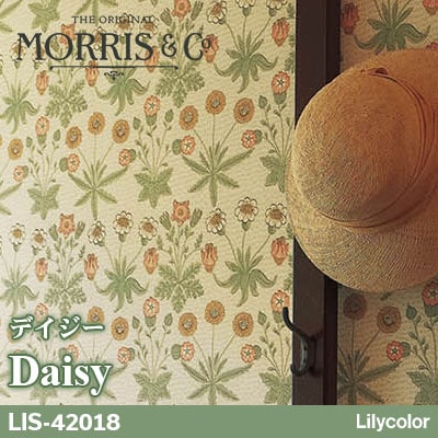 輸入壁紙 MORRIS＆Co. [Daisy デイジー] LIS42018 ウィリアム・モリス 本売り