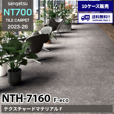 NTH7160 F-eco [テクスチャードマテリアル F] NTH71601～71604 サンゲツ タイルカーペット NT700 2023-26 [10ケース販売] 送料無料