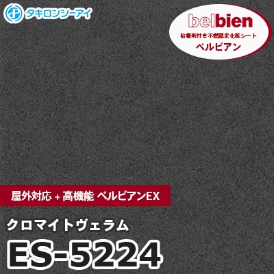 ES5224 [クロマイトヴェラム] 屋外対応+高機能 ベルビアンEX ベルビアン タキロンシーアイ 粘着剤付き化粧フィルム m販売