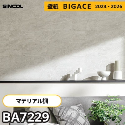 BA7229 [マテリアル] 石目調 シンコール 壁紙 ビッグエース 2024