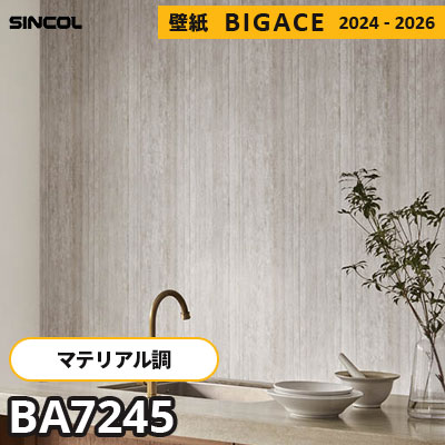 BA7245 [マテリアル] 石目調 シンコール 壁紙 ビッグエース 2024-2026 m販売