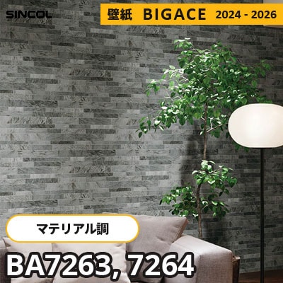 BA7263 BA7264 ブロック風 [マテリアル] シンコール 壁紙 ビッグエース 2024-2026 m販売