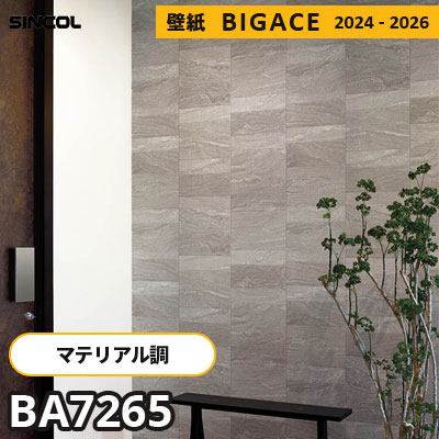 BA7265 [マテリアル] ブロック風 シンコール 壁紙 ビッグエース 2024-2026 m販売