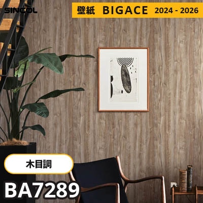 BA7289 [木目柄] シンコール 壁紙 ビッグエース 2024-2026 m販売