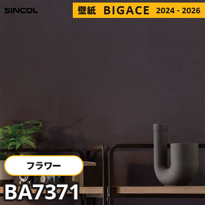 BA7371 [フラワー・リーフ] 無地調 シンコール 壁紙 ビッグエース 2024-2026 m販売