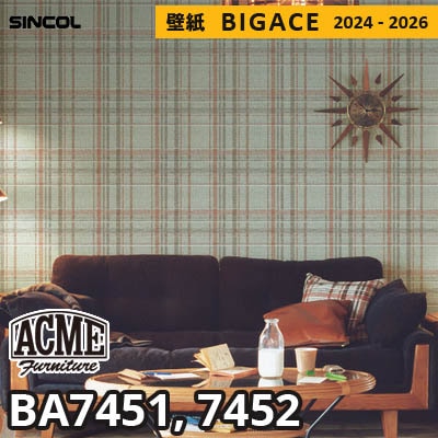 BA7451 BA7452 ACMEファニチャー×シンコール 壁紙 ビッグエース 2024-2026 m販売