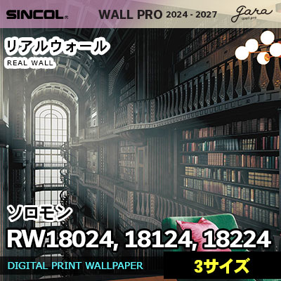 壁画クロス RW18024 RW18124 RW18224 [ソロモン] 3サイズ リアルウォール シンコール 壁紙 ウォールプロ 2024 セット販売