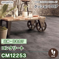 土足対応！ CM12274 カラーパーケット (木目) 200cm巾 2.6mm厚