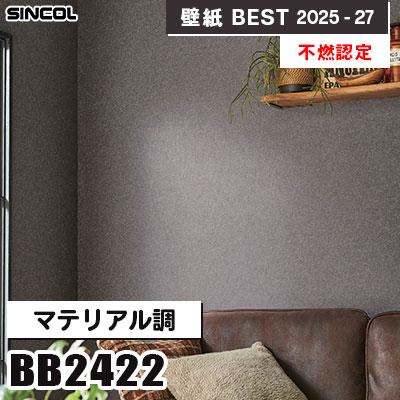 BB2422 マテリアル調 [不燃認定] 光触媒・消臭・抗菌・撥水 シンコール