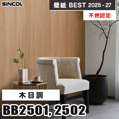 BB2501 BB2502 木目調 [不燃認定] シンコール 壁紙クロス ベスト 2025
