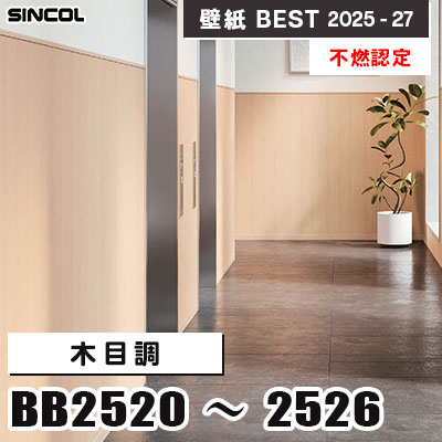 BB2520 BB2521 BB2526 木目調 [不燃認定] 汚れ防止・表面強化・抗菌