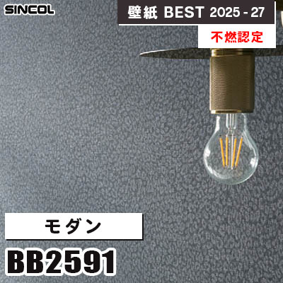 BB2591 モダン [不燃認定] 撥水 シンコール 壁紙クロス ベスト 2025-27 m販売