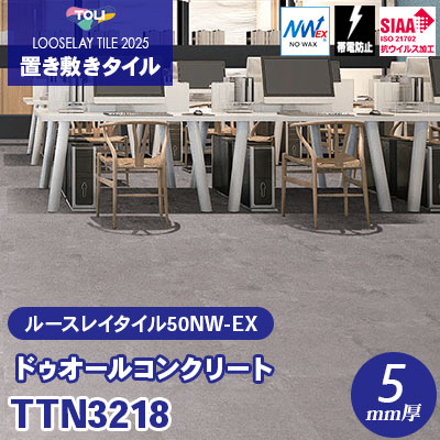 TTN3218 [ドゥオールコンクリート] 500×500×5mm厚 ワックス不要 東リ
