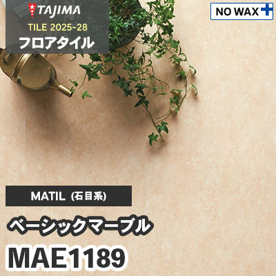 MAE1189 [ベーシックマーブル] 457.2×457.2×3.0mm タジマ フロアタイル [マティル2025-28] ケース販売