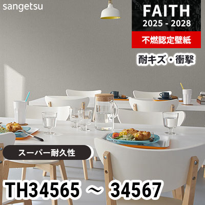 壁掛け TH34565 TH34566 TH34567 キズ・衝撃・汚れに強い サンゲツ 不燃認定